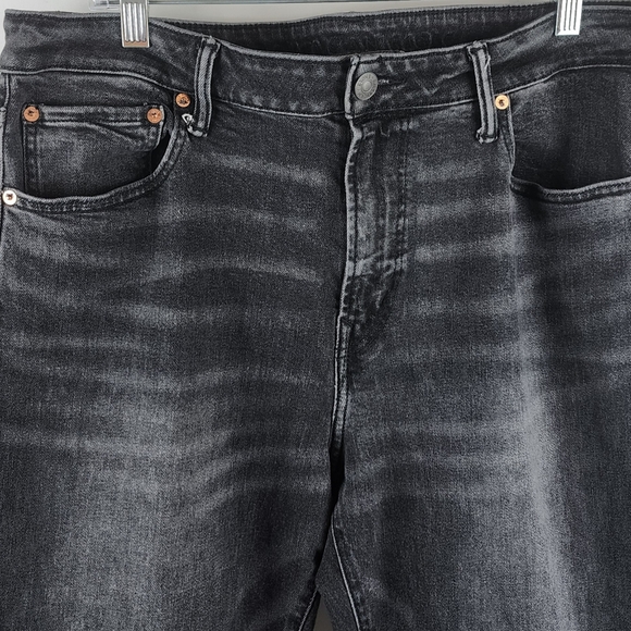 American Eagle Jeans Mens 36x32 Airflex+ Black Stretch Mid Rise Denim - Picture 2 of 9
